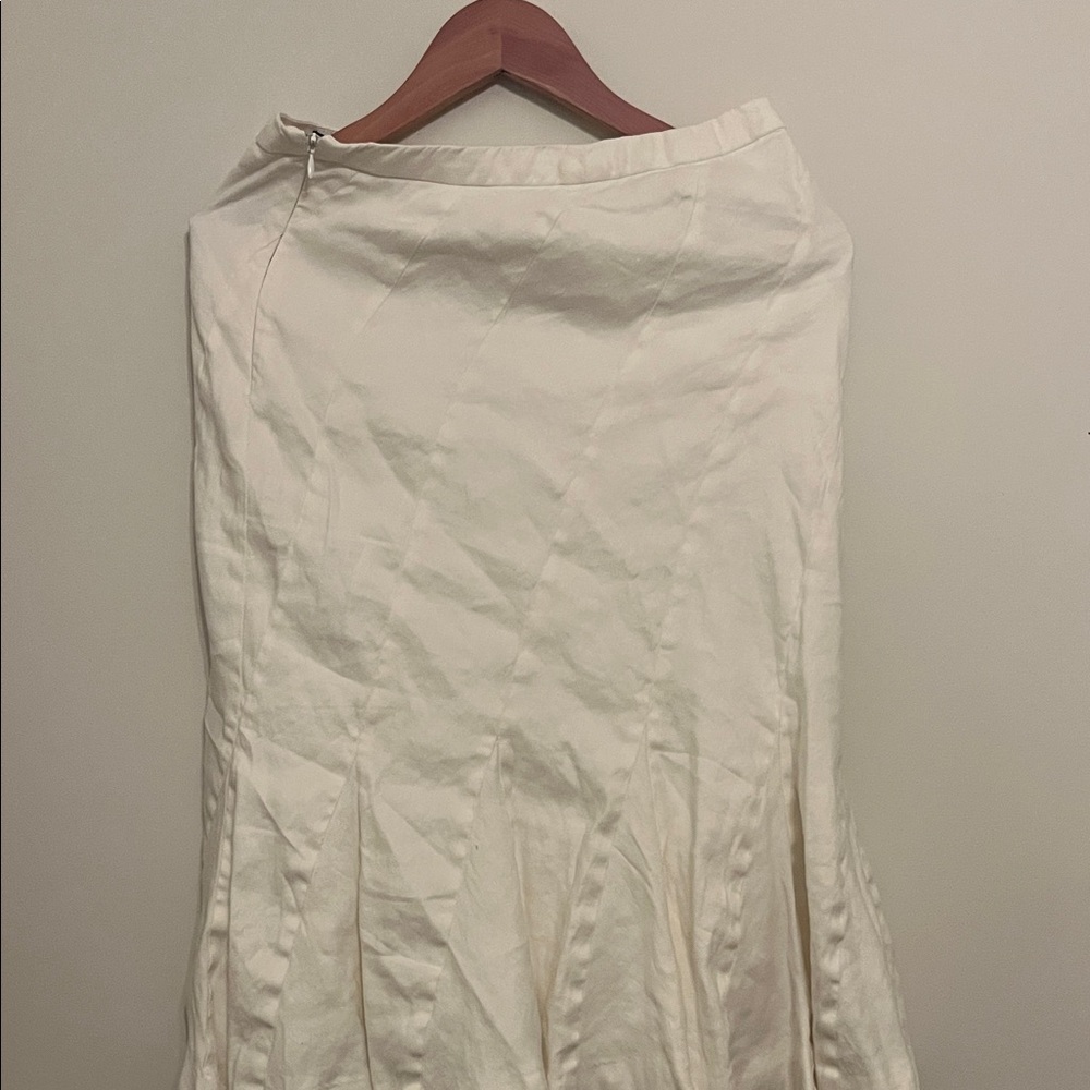 J. Crew Cream A-Line Skirt
